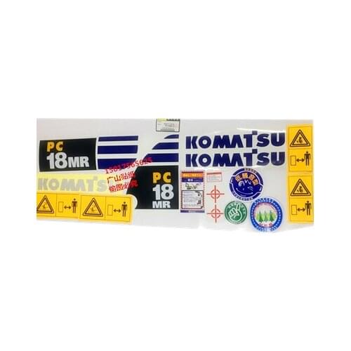 Free shipping for Komatsu excavator sticker PC18MR/20MR/25MR full car sticker sticker digger
