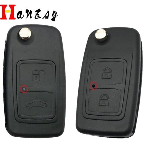 2 Buttons Car Flip key Case Fob For CHERY TIGGO A5 FULWIN E5 A1 COWIN EASTER Replacement Remote key shell Cover NO Blade
