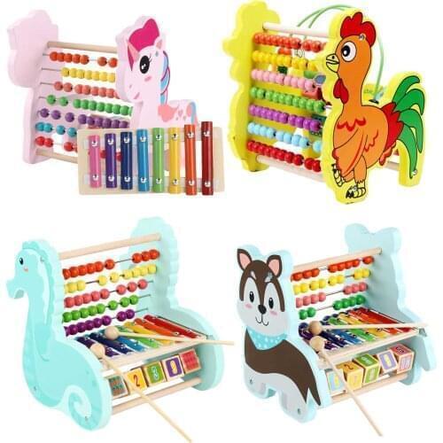 Baby Kid Musical Toys Wooden Xylophone 8 Key Musical Instruments Puzzle Early Wisdom Development Education Toys Kids Toys