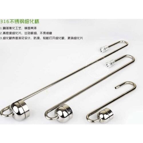 Aquarium diffuser for co2 regulator DICI Stainless Steel Diffuser, suckers, High pressure tube CO2 USE, aquatic plants fish tan