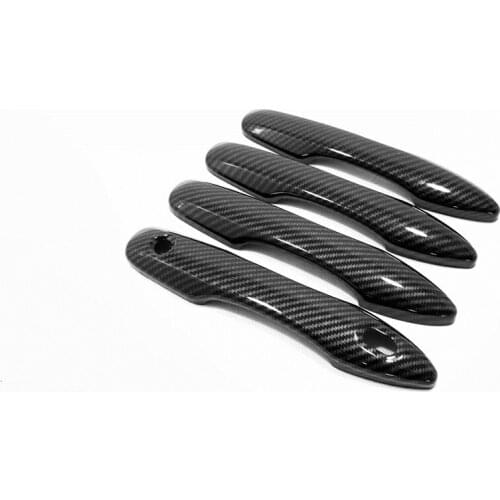 For Toyota Camry 2018 2019 2020 Carbon Fiber External Door Handle Cover Trims Car Styling Accessories