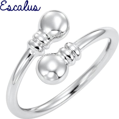 Escalus Ladies Magnetic Resizable Ring Finger Wear Silver Color Bio Healing Charm Neodymium Magnet Party Women Rings