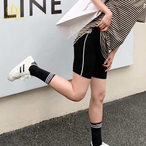 Family Matching Outfits 2021 Fashion Mom and Daughter Tight Shorts Summer Sports Mommy and Me Elasticity Shorts Black Leggings