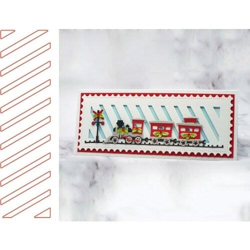 Metal cutting dies slimline inside diagonal die mold DIY scrapbook cards making craft knife mould 2021 new