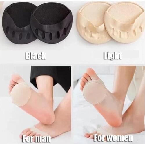 2 Women Toeless Heelless Forefoot Socks Forefoot Pad Anti-slip Sweatproof Reusable Forefoot Support Cushion Soothes Feet