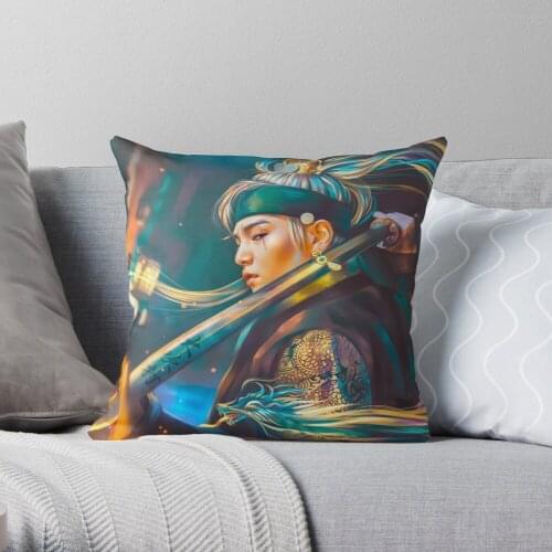 Agust D Daechwita Throw Pillow Cushion Cover Polyester throw pillows case on sofa home living room car seat decor 45x45cm