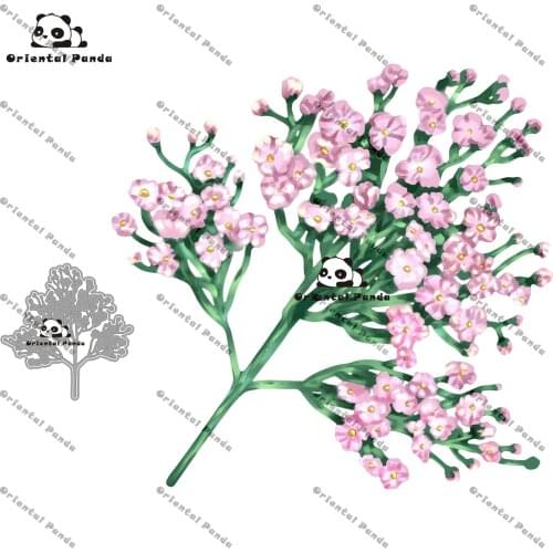 New Dies 2020 Camper Van Metal Floral Gyposophilia Dies diy Dies photo album cutting die Scg new die for cuttinrapbook 2021 new