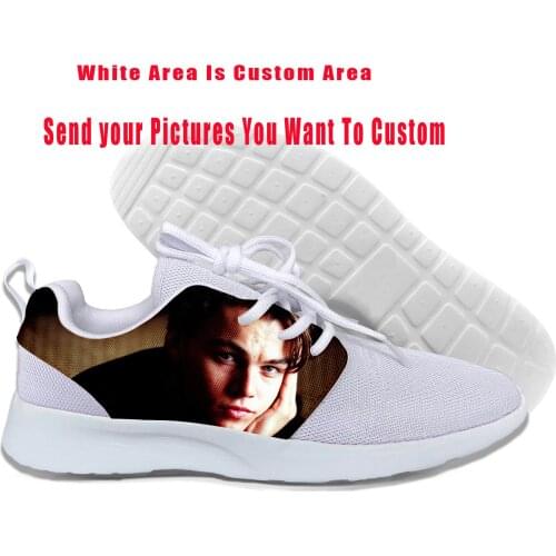 New Leonardo Shoes Movie Super Star Leonardo DiCaprio Top Sports Shoes For Men Women Lightweight-Breathable Custom DIY Shoes