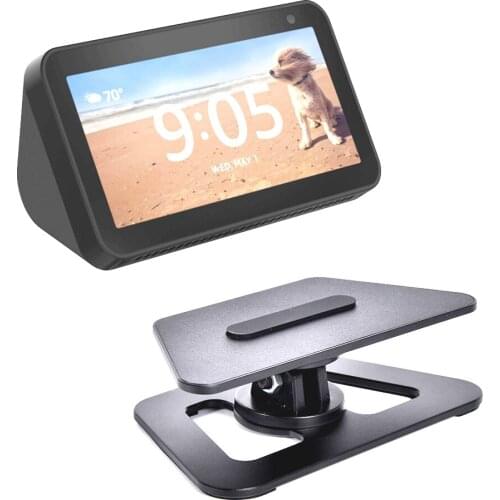 360 Degree Horizontal Rotation Stand For Amazon Echo Show 5 Fully Aluminum Build Anti-Slip Base For Echo Show 5 Dropshipping