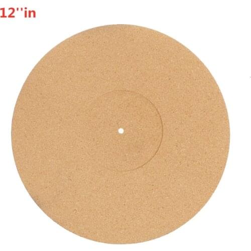 12 inch Cork Turntable Mat Audiophile Anti-Static Anti-Shake Slipmat LP Vinyl Record