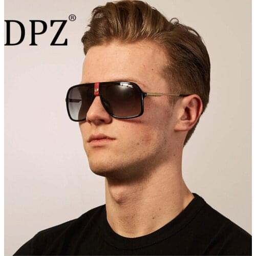 DPZ Fashion Modern aviation Style Button Decoration men Sunglasses Women Vintage Brand Design Eye-catch Sun Glasses