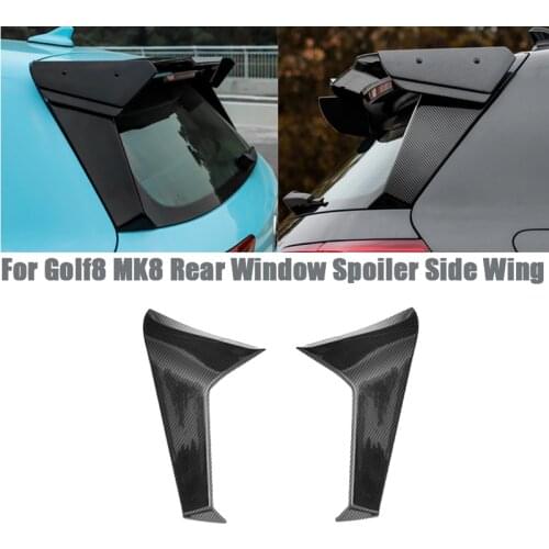 For Golf 8 MK8 Carbon Fiber Car Rear Window Spoiler Side Spoiler Wing Trim Accessories Car Styling