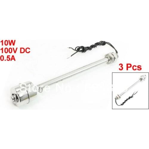 3 Pcs x Vertical Stainless Steel Tank Pool Liquid Water Level Sensor Float Switch ZS18010