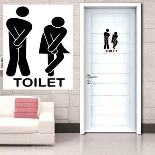 DIY Bathroom Funny Toilet Seats Wall Stickers Vinyl Mural Decals Home Decor Decoration Wall Stickers