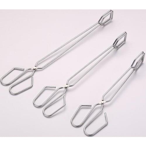 1Pcs New Convenient BBQ Tools Stainless Steel Scissors Type Grilled Food Clip Barbecue Accessories Portable Tongs Outdoor Gadget