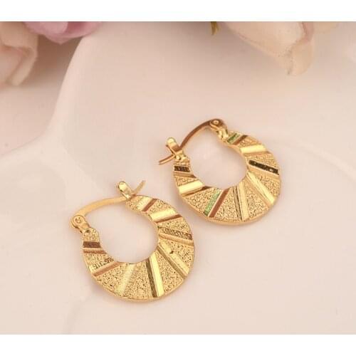 2pairs Romantic Gold color Fashion Earrings Jewelry Womens Earrings gold filled earring Women Gift