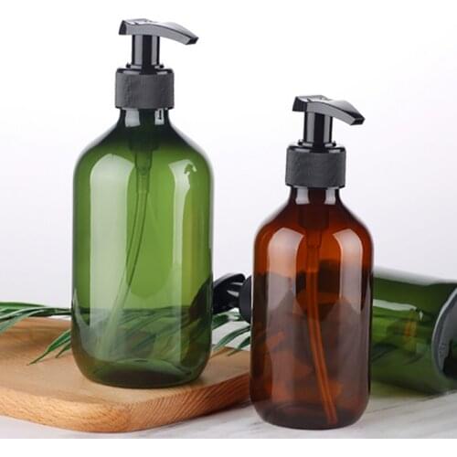 300/500ml Portable Lotion Shampoo Dispensers Bathroom Shower Gel Holder Soap Dispenser Empty Bath Pump Refillable Bottles