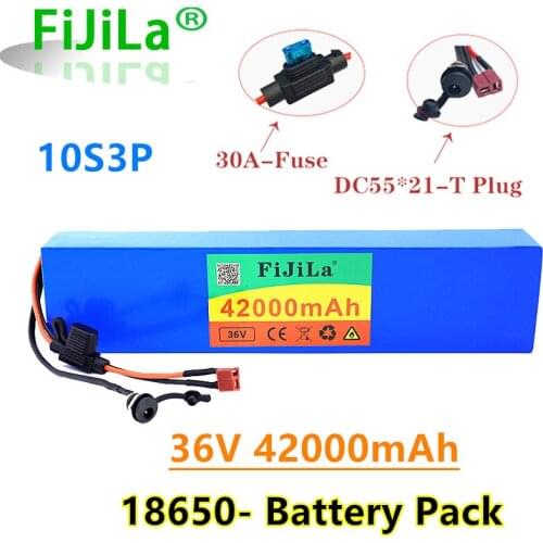 36V 18650 lithium battery puck 10S3P 600W or less, suitable for scooter E Twow scooter m365 pro ebike backup power supply
