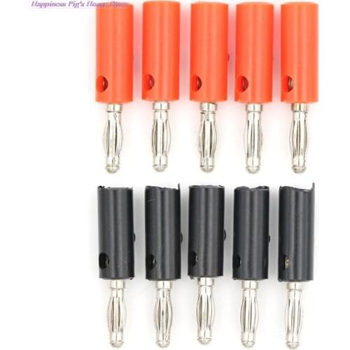 5/10pcs Audio Speaker Screw Banana Plugs Connectors 4mm