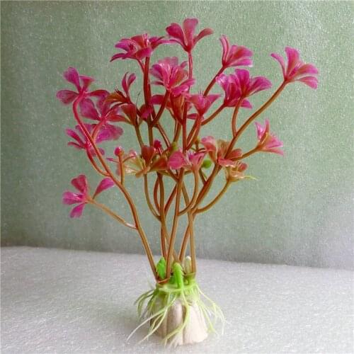 6 pcs Aquarium Plants Plastic Fish Tank Aquarium Artificial Ornament Aquarium Decor