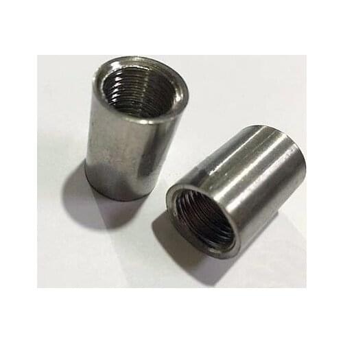 304 Stainless Steel Round Nut Rod Pipe Fitting Connector Adapter 1-1/4" BSP Female Threaded Max Pressure 2.5 Mpa