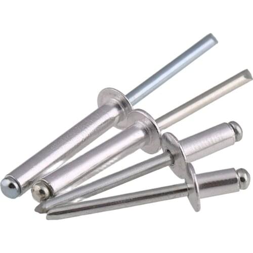 Aluminium Dome Bolt Dropper Self-plugging Rivet Round Head Pop Open Hollow Pull Blind Rivets Decoration Nail Rebite