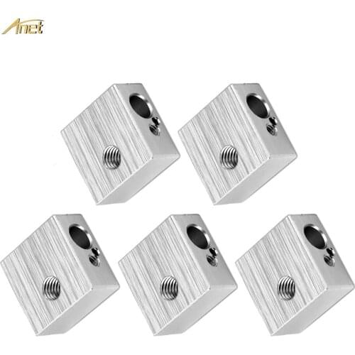 5pcs/Lot 3d printer Aluminium Heat Block M6 Specialized for MK7 MK8 Makerbot 3D Printer Extruder 3D Printer accessory Ultimaker