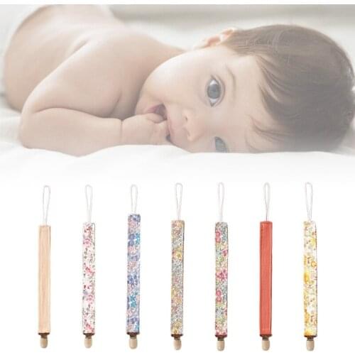 Baby Pacifier Clip Chain Cotton Linen Soother Belt Dummy Nipple Holder Leash Strap for Infant Newborn