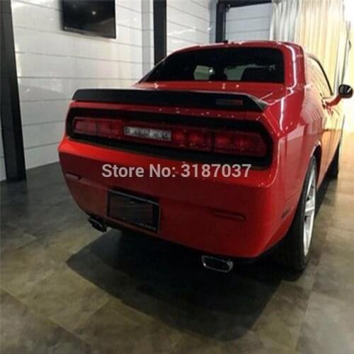 For Dodge Challenger Spoiler 2008-2015 ABS Plastic Unpainted Color Rear Roof Spoiler Wing Trunk Lip Boot Cover Car Styling