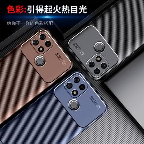 For OPPO A15 Case Rubber Silicone Carbon Fundas Protective TPU Soft Shell Case For OPPO A15 Cover For OPPO A15