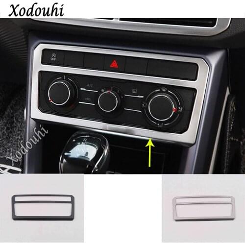 For Volkswagen VW T-cross Tcross 2018 2019 2020 Car Middle Console Temperature Air-condition Volume Switch Button Trim Frame