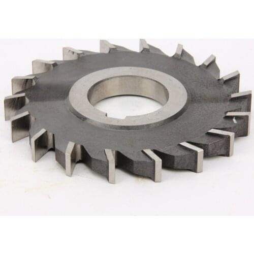 High Speed Steel Wood Cutter 1pc 125mm4*5*6*8*10*12 Straight Tooth Mill Three Blade Cutter Metal Milling Cutter