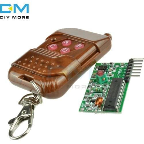IC 2262 2272 315Mhz 433MHZ Four Ways 4 CH Key Wireless Remote Control Module Kit ASK Decoding Receiver Board For Arduino