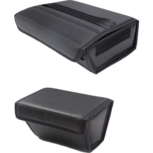For Tesla Model Y Under Seat Storage Box, Leather Front and Rear Middle Seat Organizer Bag Car Interior Accessories