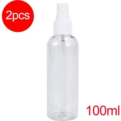 2PC 100ml spray bottle Empty Cosmetic Pot Makeup Face Lotion Atomizer Sample Bottle Clear Essential Oil Cosmetic Sprayer
