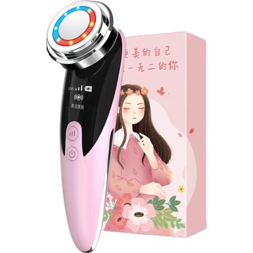 Facial Massage Beauty Equipment Ultrasonic Introduction Radio Frequency Mesotherapy Electroporation Wrinkle Removal