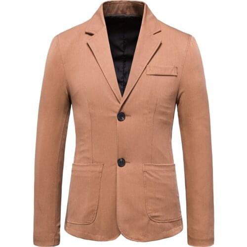 Mens Casual Brown Oversized Blazer 5xl 4xl Vintage Social Dress Suit Jacket Mens Button Up Top Boys Long Sleeve Suit Slim Fit