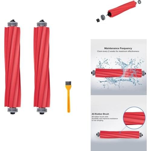 Main Brush For Roborock S7 Robotic Vacuum Cleaner Parts Detachable Roller Brush With Clean Brush