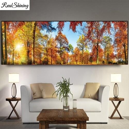 Full 3 d Diamond Embroidery Autumn scenery diamond painting big long painting,cross stitch sets mosaic Popular home art,N1135