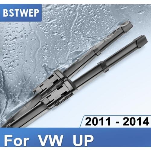 BSTWEP Wiper Blades for Volkswagen VW UP Fit Push Button Arms 2011 2012 2013 2014
