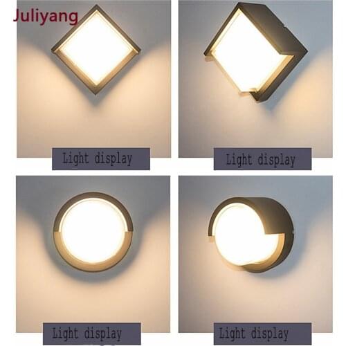 AC85~265V 15W LED Wall Light Waterproof IP66 Porch Light Modern LED Wall Lamp Radar Motion Sensor Courtyard Garden Outdoor Light