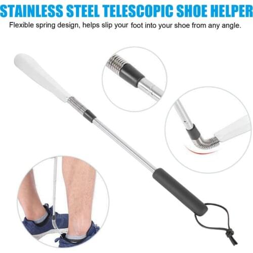 Telescopic Shoe Helper Long Handle Shoe Lifter 16.3-30.5 Inch Adjustable Expander Shoe Horn Best Price