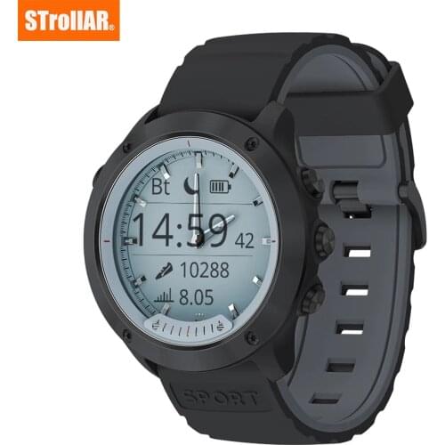 Outdoor Smart Watch Transparent Screen Waterproof IP68 Luminous Needles Heart Rate Tracker Steel Bezel Man Sports Smartwatch