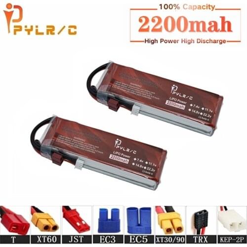 High Rate 11.1V 2200mAh Lipo Battery For RC Helicopter Parts 3s Lithium battery 11.1v 45C RC Cars Airplanes Drone Battery T/XT60