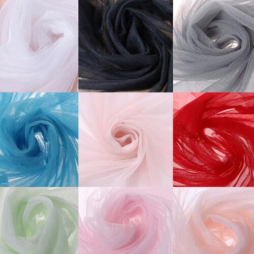 0.75m*20m Wedding Sheer Mirror Organza Fabrics For Decoration Snow Crystal Shining Organza Fabric