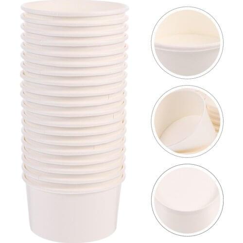 100Pcs 3oz 5oz 8oz Dessert Cups Disposable Ice Cream Pudding Cups Compact Snack Bowls