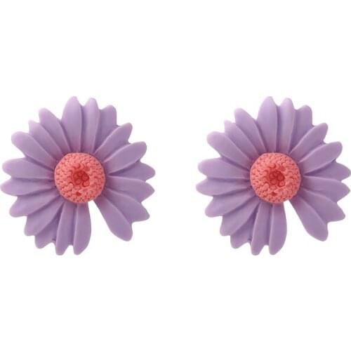 20 pair / lot fashion jewelry korean plastic daisy flower cute earrings