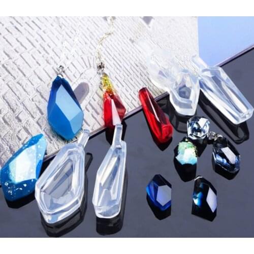 4pcs/set Stone shape Pendant fashion Scrapbooking Silicone Mould DIY Resin Decorative Craft Jewelry Making Mold epoxy resin mold