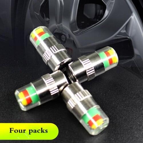 40pcs/set In 1 Set general Car Auto Tire Pressure Monitor Valve Stem Caps Sensor Indicator Alert Tire Valve Cap No Electricity