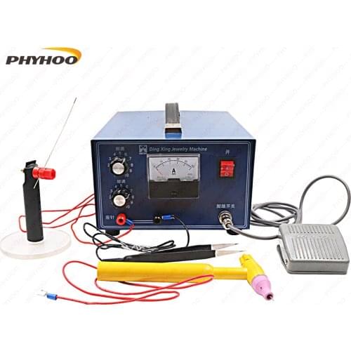 Jewelry Spot Welder Gold Silver Jewelry Laser Welding Machine with Handle Tool 110V 50A 400W Spot Welder Welding Machine Silver
